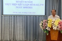 SƠ KẾT 04 NĂM THỰC HIỆN KẾT LUẬN SỐ 01-KL/TW NGÀY 08/05/2021