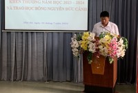 KHEN THƯỞNG VÀ TRAO HỌC BỔNG NGUYỄN ĐỨC CẢNH NĂM HỌC 2023-2024